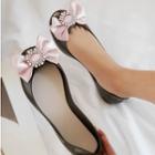 Open Toe Bow Flats