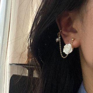 Non-matching Rose Earring 1 Pair - Non-matching Rose Earring - One Size