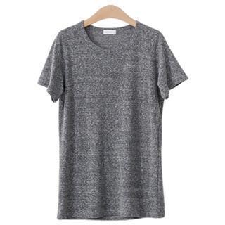 Round-neck Melange T-shirt