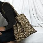 Leopard Print Canvas Tote Bag / Leopard Print Crossbody Bag