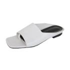 Open Square-toe Flat Mules