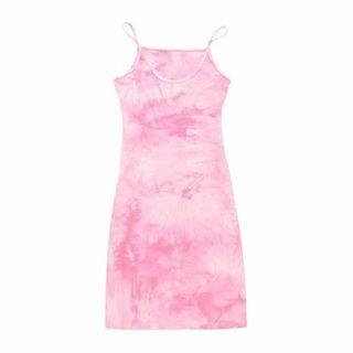 Tie-dyed Sleeveless Sheath Dress