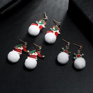 Christmas Tree Bobble Drop Earring