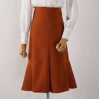 High Waist Mermaid Midi Skirt