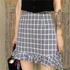 Tank Top / Plaid Mini Skirt