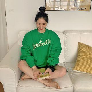 Letter Print Vivid Sweatshirt