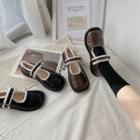 Faux Leather Fleece-lined Mary Jane Shoes