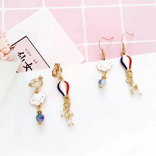 Non-matching Alloy Hot Balloon & Cloud Dangle Earring