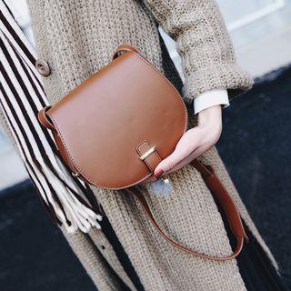 Plain Crossbody Saddle Bag