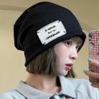 Lettering Patch Beanie