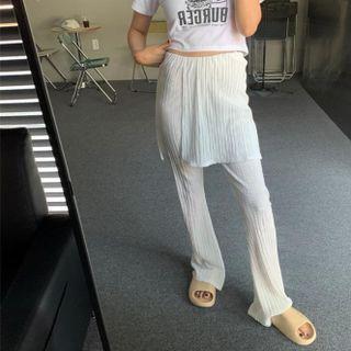 Mock Two Piece Boot Cut Pants