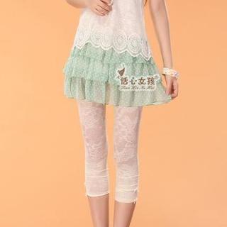 Lace Cropped Leggings