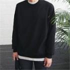 Plain Boxy-fit Sweatshirt