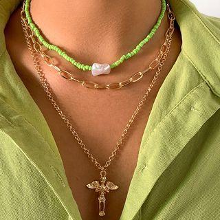 Set Of 3: Necklace 2576 - Set - Gold - One Size