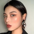Marble Print Earring As Show In Figure - 1353a#