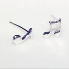 Sterling Silver Note Studs As Shown In Figure - One Size