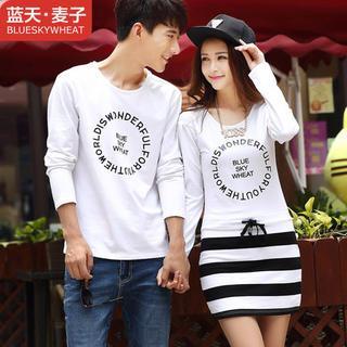 Couple Lettering T-shirt / T-shirt Dress