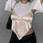 Lace-trimmed Camisole With Triangular Hem