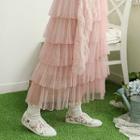 Tiered Maxi Tulle Dress