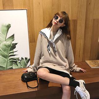 Detachable Sailor Collar Pullover