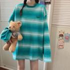 Gradient Striped Sweatshirt