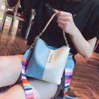 Rainbow Striped Bucket Bag