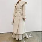 Capelet Belted Trench Coat