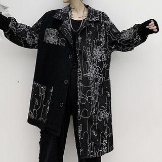 Print Asymmetric Shirt