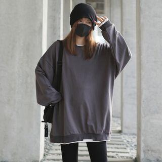 Panel Trim Mock Two-piece Sweater