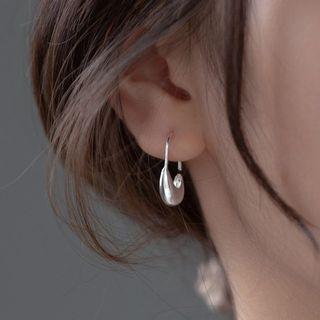 Polished Sterling Silver Dangle Earring 1 Pair - S925 Silver - Silver - One Size