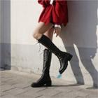 Lace-up Tall Boots In 2 Designs