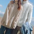 Couple Matching Long-sleeve Cable Knit Sweater