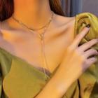 Layered Y Alloy Choker X425 - Gold - One Size