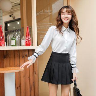 Mesh-cuff Shirt