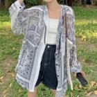 Paisley Print Hooded Shirt