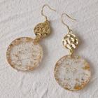 Disc Drop Earring 1 Pair - 965 - Gold - One Size