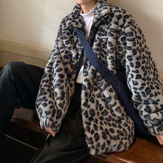 Long-sleeve Leopard Print Jacket