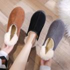 Faux Suede Furry Ankle Snow Boots