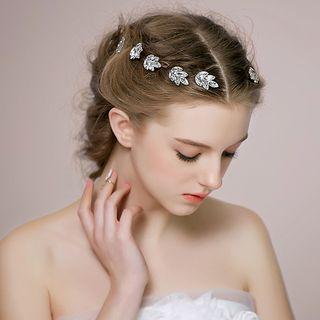 Jeweled Leaf Hair Stick