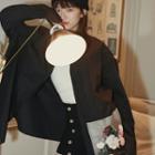 Flower Print Long-sleeve Loose-fit Shirt