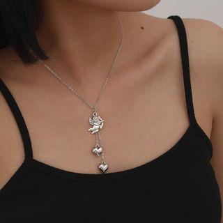 Angel Necklace 3410 - Silver - One Size