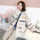 Chevron Toggle Cardigan