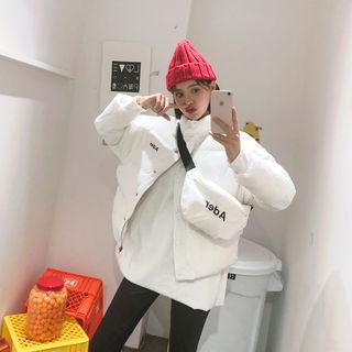 High-neck Puffer Jacket & Fanny Pack Set