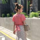 Bow-waist Puff-sleeve Blouse