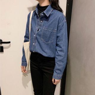 Front Pocket Denim Shirt