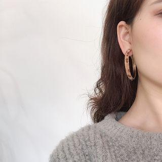 Furry Loop Drop Earring