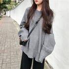 Round-neck Oversized Sweater In 3 Colors