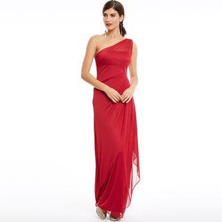 One-shoulder Chiffon Evening Dress