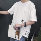 Asymmetric Hoop Short-sleeve T-shirt