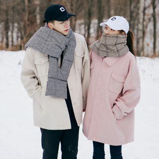 Couple Matching Herringbone Single-breasted Coat